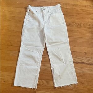 J. Crew Factory Wide-Leg Crop Jeans 28